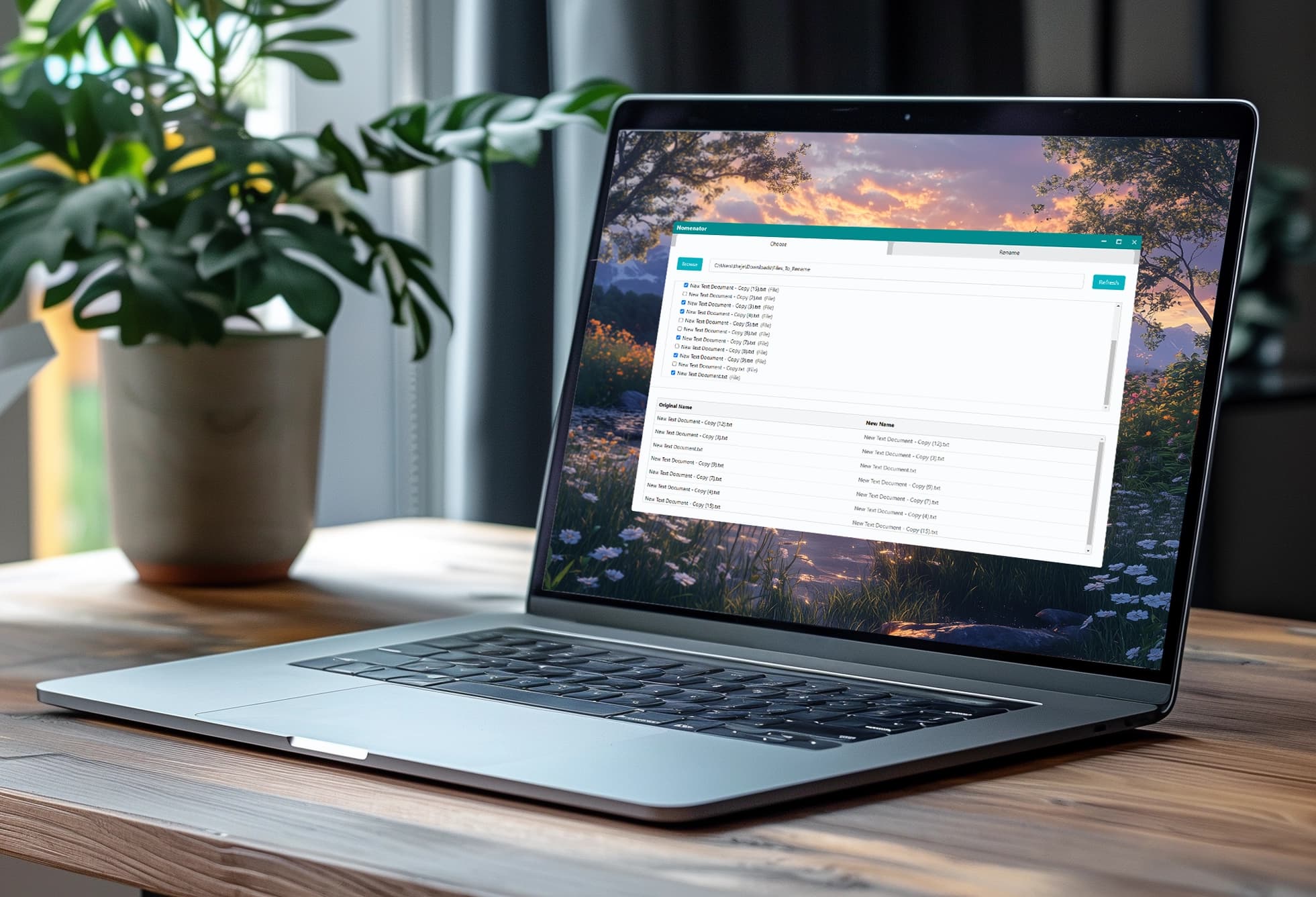 Nomenator file renamer application
